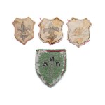 Set of 4 ZHP badges in Germany 1946-49. fabric
