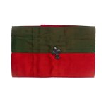 Green and red shoulder band with scout lily