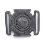 Buckle in the shape of the scout cross of the Second Republic of Poland