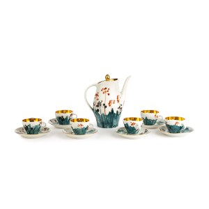 Marian Pasich Porcelany and Porcelite Works in Chodzież, mocha service Irena