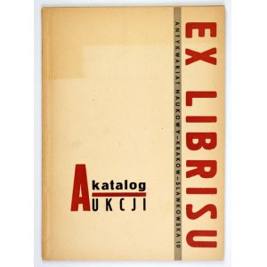 [Auction CATALOGUE]. Auction and exhibition of exlibris. Cracow, VI 1969 P.P. House of Books....
