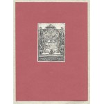 Heraldic ex-libris of P. K. Brzostowski printed after 1762