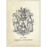 Heraldic exlibris of Juliusz Ostrowski from Ujazd