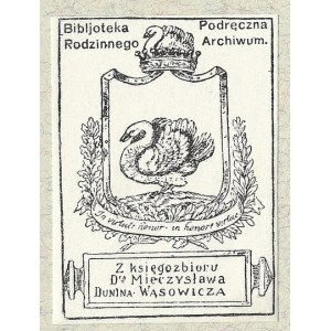 [DUNIN-WĄSOWICZ Mieczysław]. Dalla collezione di libri di D-ra Mieczysław Dunin-Wąsowicz....