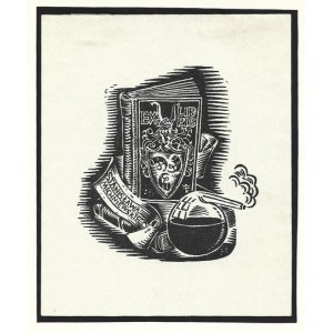 Ex-libris of W. Korski for S. Michniewski, 1944.