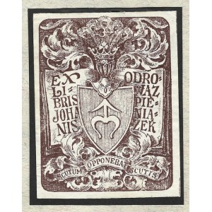 [ODROWĄŻ-PIENIĄŻEK Janusz]. Ex libris Johanis Odrowąż-Pieniążek.