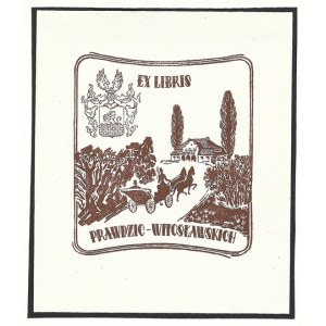 Ex-libris di M. Krause per la famiglia Prawdzic-Witoslawski. 1961.