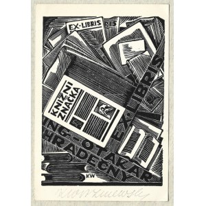 Ekslibris K. Wiszniewskiego dla O. Hradečny'ego. 1941.