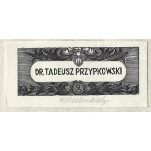 Ekslibris di K. Wiszniewski per T. Przypkowski