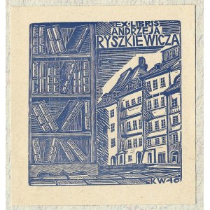 Ekslibris di K. Wiszniewski per A. Ryszkiewicz, 1946