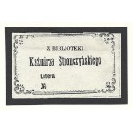 [STRONCZYŃSKI Kazimierz]. From the library of Kaiser Stronczynski.