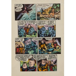Janusz Christa (1934 Wilno - 2008 Sopot), Kajtek and Koko. In Space, blaudruk i diapozytyw nr 50