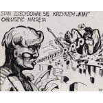 Andrzej Olaf Nowakowski (b. 1946), Night of the Righteous Fists, board #32, circa 1982