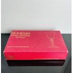 Zestaw 6 kieliszków do wina - Bohemia Lead Crystal, 24% - Czechosłowacja - Oryginalne opakowanie