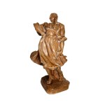 František Úprka (1868-1929), “Detvanská Tanečnice” Slovak Folk Dance Figurine, 1920s