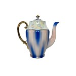 VICTORIE Porcelain Service | Pearl Finish with Blue Decoration | Czechoslovakia, 1970s