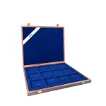 Wooden Coin / Medal Case | Holds 12 Pieces | Vintage