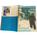 Helicopter pilot In snowy blizzards