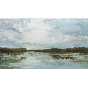 Jagoda Kaczmarczyk-Hudzik (b. 1966, Krakow), Vistula Landscape CXXIII, 2025.