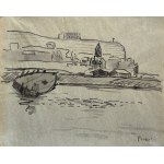 Jean Peske (1870-1949), Landscape with a boat
