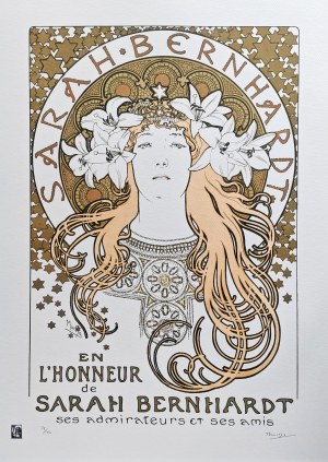 Alfons Mucha (1860-1939), W hołdzie Sarze Bernhardt