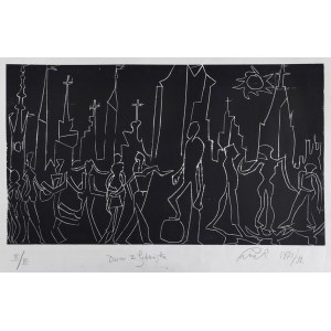 Jerzy Panek (1918-2001), Children of Gdansk, 1971/92