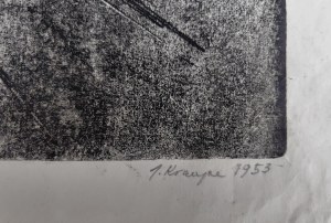 Janina Kraupe (1921-2016), Dziecko z gołębiem II, 1953