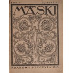Antoni PROCAJŁOWICZ (1876-1949) i inni (Polska, pocz. XX w.), MASKI, pierwszy numer ze stycznia 1918