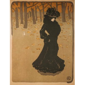 Theophile Alexandre STEINLEN (1859-1923), Autumn Walk, ca. 1905