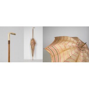 European umbrella factory, 1930s, Exquisite ladies' umbrella, circa 1930.