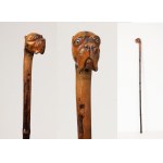 Unknown cane maker, Europe, 19th century, Unique, exclusive attribution,walking cane, circa 1880.