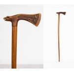 Zakopane workshop, Poland, early 20th century, Walking stick, commemorative, circa 1920.