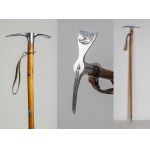 Unknown cane maker (Germany, Austria,Switzerland), 20th century, Chequered type hiking cane, circa 1980.