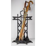 European iron foundry, 19th century, Stand for canes and umbrellas, last quarter of 19th century