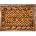 Podlasie kilim , bedspread handwoven wool - 1970s