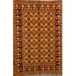 Podlasie kilim , bedspread handwoven wool - 1970s
