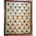 Kilim, Art Deco period - Gliniany near Lviv, Poland 1930s [ kresy ].