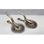 Pair of decorative brass spurs - South America - Chille, 20th century