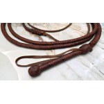 Leather hand-braided whip - collectible replica [ Indiana Jones ].