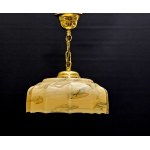Art Deco - Uranium glass pendant lamp - marbled - 1930s