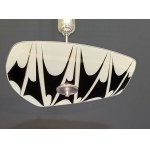 Designer glass lamp Napako - umbrella type 1970s Czechoslovakia