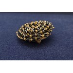 Vintage-Brosche - Jablonex-Schieber in Form einer Blume - 1960er Jahre