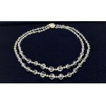 Necklace of faceted mountain crystals early 20th century.