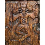 Großes Holzrelief - Räubertanz - [PODHALAŃ ART]].
