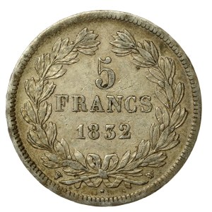 France, Louis Philippe I, 5 francs 1832, Lille (140)