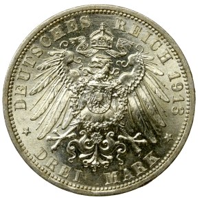 Germany, Prussia, 3 marks 1913, 25th anniversary of the reign of Wilhelm II (203)
