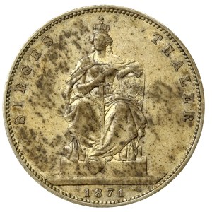 Germany, Prussia, Wilhelm I, 1 thaler 1871, Victory in the Franco-Prussian War (210)
