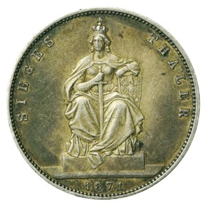 Germany, Prussia, Wilhelm I, 1 thaler 1871, Victory in the Franco-Prussian War (221)