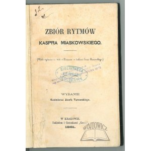 MIASKOWSKI Kasper, Une collection de rythmes.