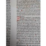 Incunabula card, circa 1470, folio (40.2 x 28.5 cm)